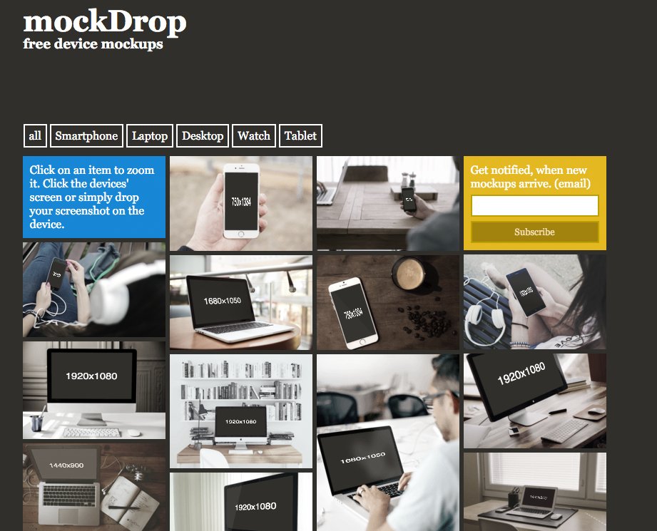 Download Website Mockup Generators » Cohoda